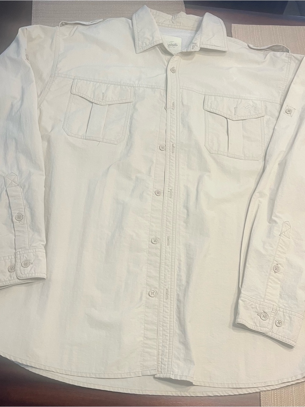 Trailside fishing out doors Long-Sleeve Button-Down Shirt with Chest Pockets